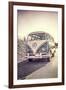 Surfers Vintage VW Bus-Edward M. Fielding-Framed Premium Photographic Print