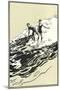 Surfers-null-Mounted Art Print