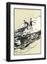 Surfers-null-Framed Art Print