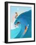 Surfers-Petra Lizde-Framed Giclee Print