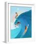 Surfers-Petra Lizde-Framed Giclee Print