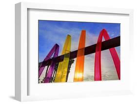 Surfhenge, Imperial Beach, San Diego, California, United States of America, North America-Richard Cummins-Framed Photographic Print