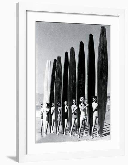 Surfin' Gals-The Chelsea Collection-Framed Art Print