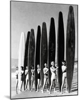 Surfin' Gals-The Chelsea Collection-Mounted Giclee Print
