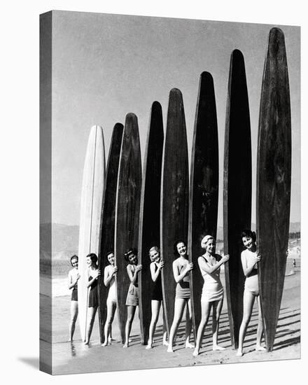 Surfin' Gals-The Chelsea Collection-Stretched Canvas