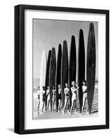 Surfin' Gals-The Chelsea Collection-Framed Art Print