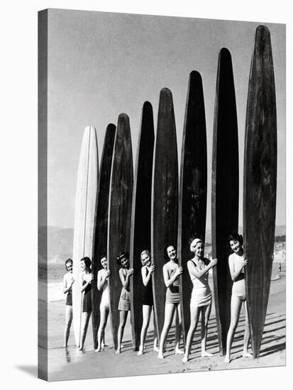 Surfin' Gals-The Chelsea Collection-Stretched Canvas