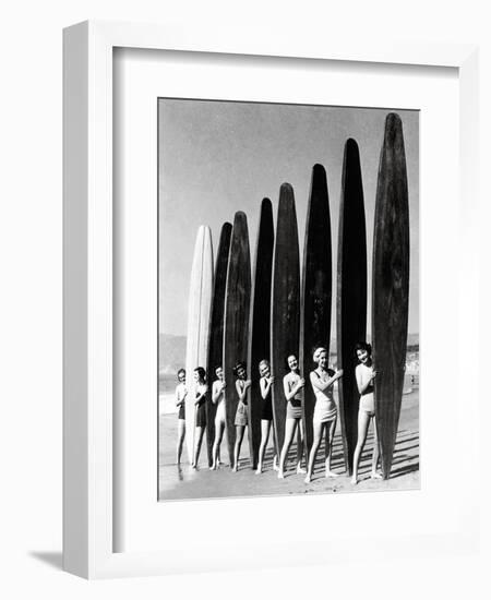 Surfin' Gals-The Chelsea Collection-Framed Art Print