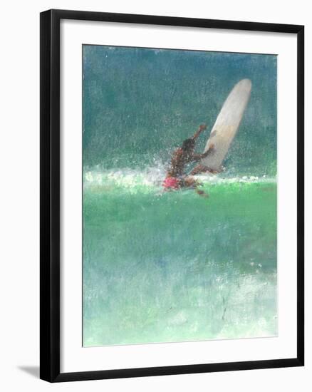 Surfing 1, Sri Lanka, 2015-Lincoln Seligman-Framed Giclee Print