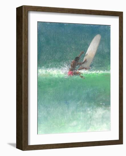 Surfing 1, Sri Lanka, 2015-Lincoln Seligman-Framed Giclee Print