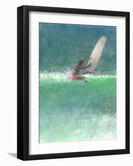 Surfing 1, Sri Lanka, 2015-Lincoln Seligman-Framed Giclee Print
