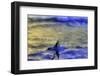 Surfing Bali waves along the south coast Indonesia.-Greg Johnston-Framed Photographic Print