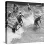 Surfing Girls-null-Stretched Canvas