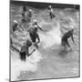 Surfing Girls-null-Mounted Photographic Print