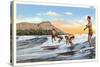 Surfing, Hawaii-null-Stretched Canvas