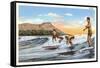 Surfing, Hawaii-null-Framed Stretched Canvas