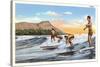 Surfing, Hawaii-null-Stretched Canvas