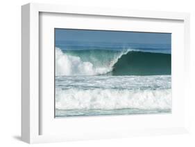 Surfing inside the Barrel in Barra Da Tijuca Beach, Rio De Janeiro, Brazil-Vitor Marigo-Framed Photographic Print