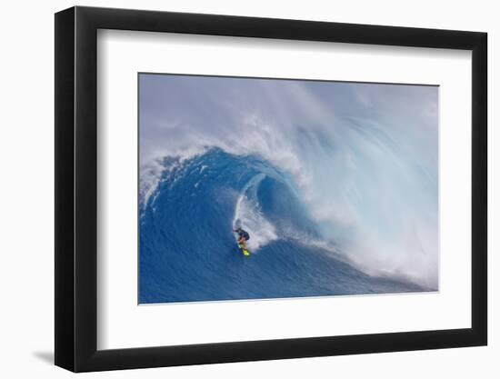 Surfing Jaws-Peter Stahl-Framed Photographic Print