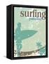 Surfing Poster-kots-Framed Stretched Canvas