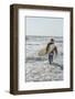 Surfing Santas, surfboards, Cocoa Beach, Florida, USA-Jim Engelbrecht-Framed Photographic Print