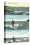 Surfing Scenes, Hawaii-null-Stretched Canvas