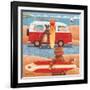 Surfing Showdown-Peter Adderley-Framed Art Print