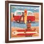 Surfing Showdown-Peter Adderley-Framed Art Print