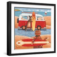 Surfing Showdown-Peter Adderley-Framed Art Print