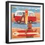 Surfing Showdown-Peter Adderley-Framed Premium Giclee Print