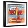 Surfing Showdown-Peter Adderley-Framed Art Print