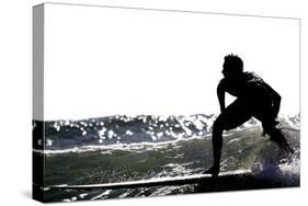 Surfing Silhouette I-Karen Williams-Stretched Canvas