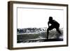 Surfing Silhouette I-Karen Williams-Framed Photographic Print