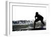 Surfing Silhouette I-Karen Williams-Framed Photographic Print