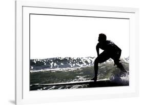 Surfing Silhouette I-Karen Williams-Framed Photographic Print