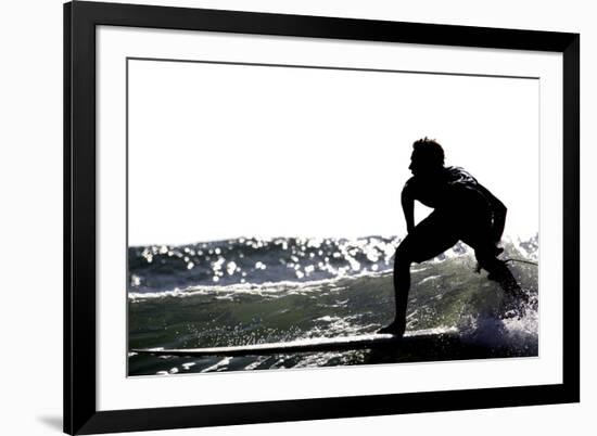 Surfing Silhouette I-Karen Williams-Framed Photographic Print