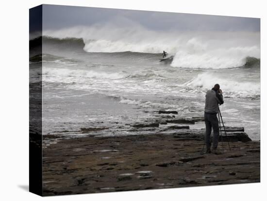 Surfing the Reefbreaks of County Donegal, Ulster, Republic of Ireland-Andrew Mcconnell-Stretched Canvas