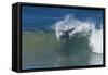 Surfing V-Lee Peterson-Framed Stretched Canvas