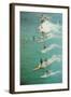 Surfing with Longboards-null-Framed Art Print