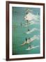 Surfing with Longboards-null-Framed Art Print