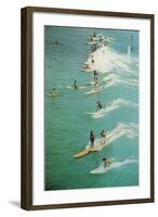 Surfing-null-Framed Art Print