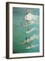 Surfing-null-Framed Art Print