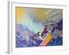 Surfing-Abstract Graffiti-Framed Giclee Print