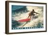 Surfing-null-Framed Art Print