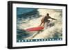 Surfing-null-Framed Art Print