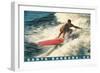 Surfing-null-Framed Art Print