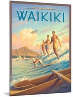 Surfride Waikiki-Kerne Erickson-Mounted Art Print