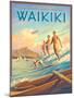 Surfride Waikiki-Kerne Erickson-Mounted Art Print