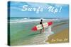 Surfs Up, San Diego, California-null-Stretched Canvas