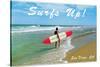 Surfs Up, San Diego, California-null-Stretched Canvas